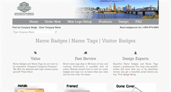 Desktop Screenshot of name-badges.com