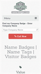 Mobile Screenshot of name-badges.com